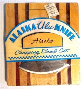 Alaska Ulu Knife with Chopping Bowl Set