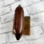 Walnut Ulu Knife with Display Stand - Inupiat Style