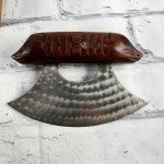 Walnut Ulu Knife with Display Stand - Inupiat Style