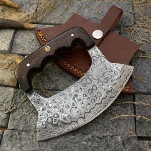 Custom Hand-Forged Alaskan Ulu Pizza Cutter