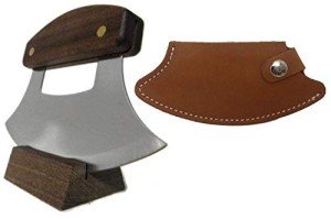 Alaskan Ulu Knife with Leather Sheath