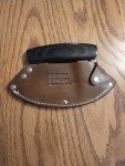 Custom Ulu Knife with Leather Case - Marengo IA