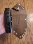 Custom Ulu Knife with Leather Case - Marengo IA