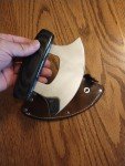 Custom Ulu Knife with Leather Case - Marengo IA