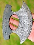 Hand Forged Damascus Steel Alaskan Ulu Knife