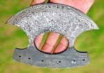 Hand Forged Damascus Steel Alaskan Ulu Knife