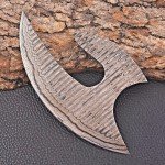 Custom Handmade Damascus Steel Ulu Knife Blank