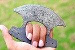 Hand Forged Damascus Steel Alaskan Ulu Knife