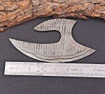 Custom Handmade Damascus Steel Ulu Knife Blank