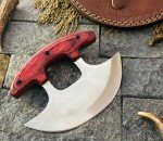 Custom Ulu Knife Pizza Cutter with Sheath