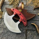 Custom Ulu Knife Pizza Cutter with Sheath
