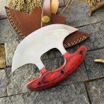 Custom Ulu Knife Pizza Cutter with Sheath