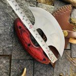 Custom Ulu Knife Pizza Cutter with Sheath