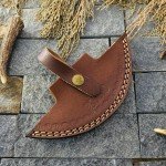 Custom Ulu Knife Pizza Cutter with Sheath