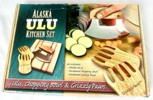 Alaska Ulu Kitchen Set with Cutting Bowl and Knife