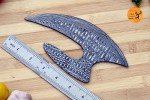 Handmade Damascus Steel Ulu Knife Blank Blade