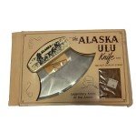 1993 Alaska Ulu Knife with Birch Wood Stand