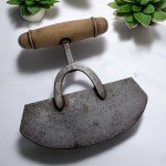 Traditional Alaska Ulu Knife – Wood Handle & Steel Blade