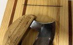 Alaska Ulu Knife with Wooden Chopping Board Set