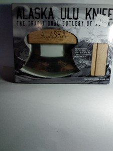 Alaska Style Ulu Knife with Stand
