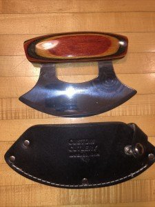 Custom Stainless Steel Iowa Ulu Knife by Marengo