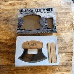 Alaska ULU Knife with Wood Handle and Stand