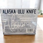Alaska ULU Knife with Wood Handle and Stand