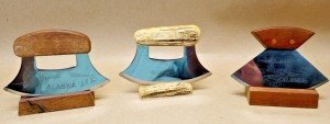 Set of 3 Alaska Ulu Skinner Knives