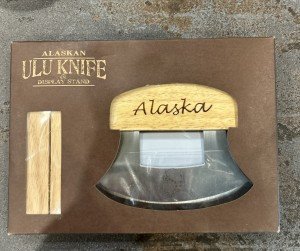 Alaska Ulu Knife with Stand by The Ulu Factory