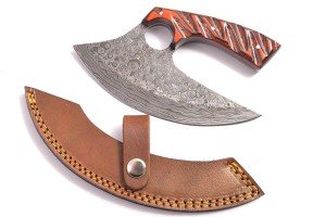 7.1" Damascus Full Tang ULU Hunter Knife