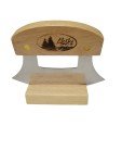 Alaska Ulu Knife with Oak Handle & Stainless Blade