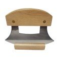 Alaska Ulu Knife with Oak Handle & Stainless Blade