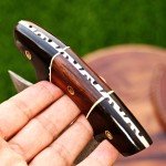 Custom Handcrafted Damascus Steel ULU Chef Knife
