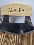 Exotic Wood Alaska ULU Knife with Stainless Steel Blade