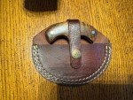 Damascus Steel Ulu Knife with Walnut Handle