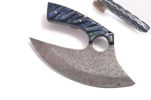 7.1" Handmade Full Tang Damascus ULU Hunter Knife