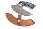 7.1" Handmade Full Tang Damascus ULU Hunter Knife