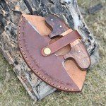 Handmade Damascus Steel Alaskan Ulu Chef Knife