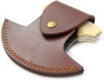 Wild Turkey Damascus Steel Ulu Chef Knife