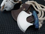 Handmade Ulu Skinning Knife for Kitchen & Outdoors