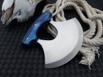 Handmade Ulu Skinning Knife for Kitchen & Outdoors