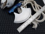 Handmade Ulu Skinning Knife for Kitchen & Outdoors