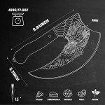 TIVOLI 9-Inch Ulu Knife and Pizza Cutter Set