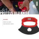 BUBBA ULU Knife with Grip Handle and Sheath