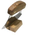 Alaska Birch Ulu Knife with Wood Stand