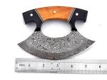 Damascus Steel ULU Knife with Sheath - 5.5" Blade