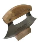 Alaska Birch Ulu Knife with Wood Stand