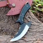 Alaskan Ulu Knife with Carbon Steel Sheath