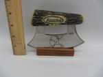 Alaska Eskimo ULU Skinning Knife with Wood Display