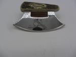 Alaska Eskimo ULU Skinning Knife with Wood Display